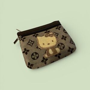 Hello Kitty Brown and Tan Wallet
